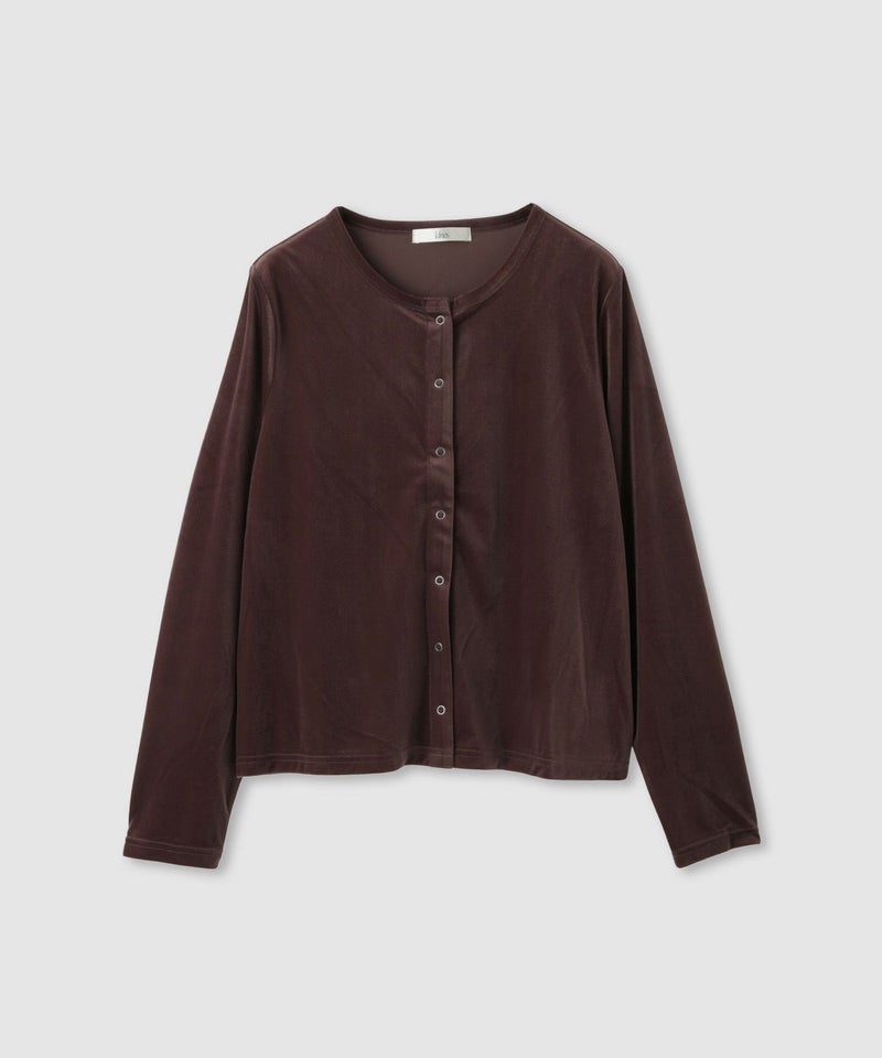 Idnes ベロアカーディガン レディース商品画像-16