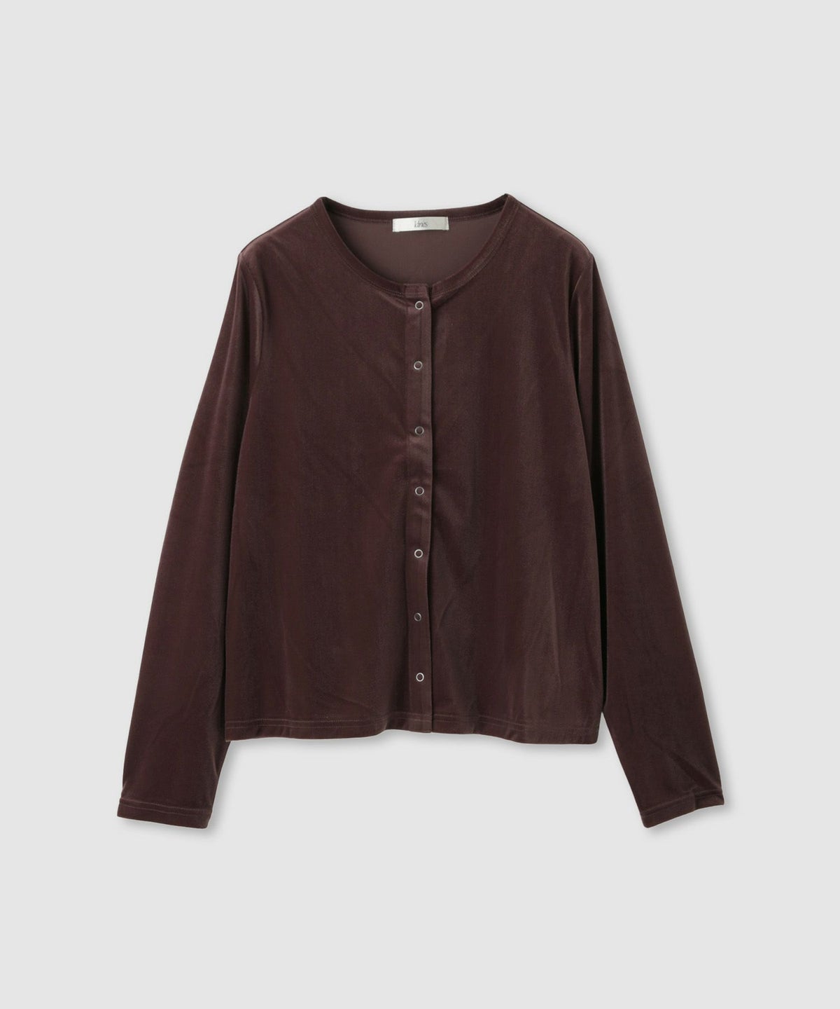 Idnes ベロアカーディガン レディース