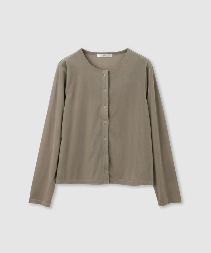 Idnes  ベロアカーディガン レディース商品画像-17