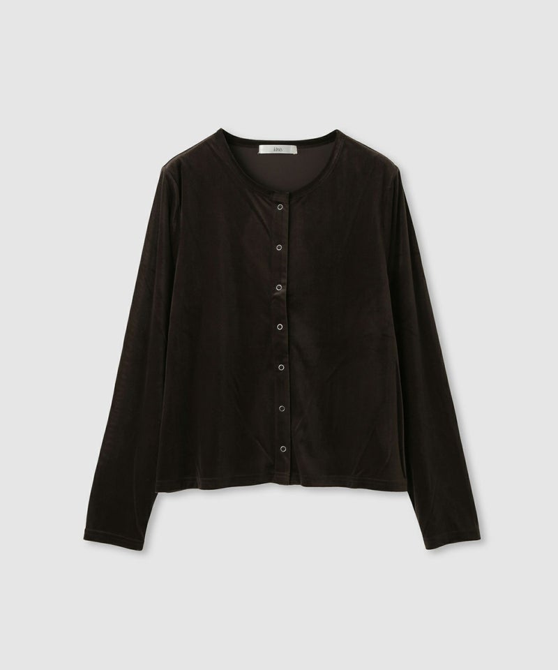 Idnes  ベロアカーディガン レディース商品画像-18