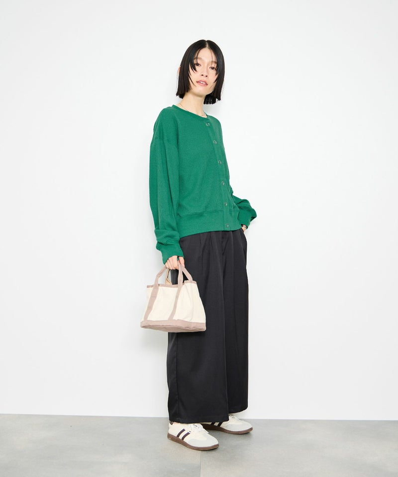 Idnes ワッフルカーディガン レディース商品画像-10