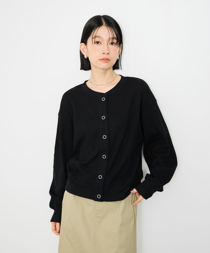 Idnes ワッフルカーディガン レディース商品画像-15