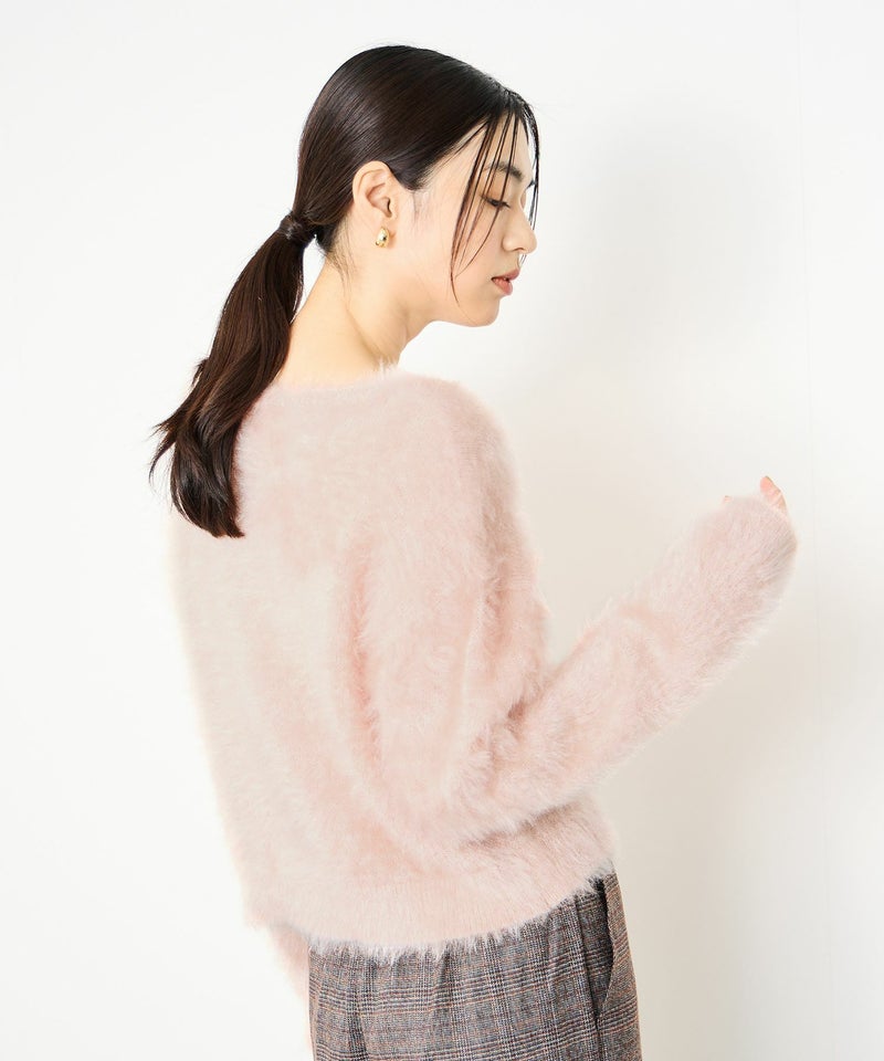 [期間限定knit]Idnes  フェザーヤーンニットプルオーバー レディース商品画像-6