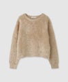 Idnes フェザーヤーンニットプルオーバー レディース