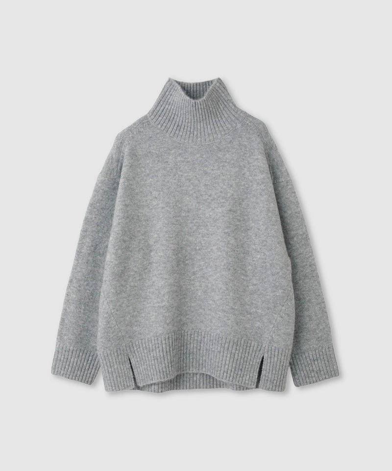 [期間限定knit]Idnes  ヤクライクタートルネックニット レディース商品画像-2