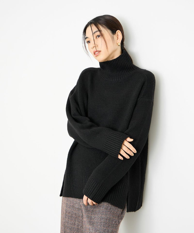 Idnes ヤクライクタートルネックニット レディース商品画像-3