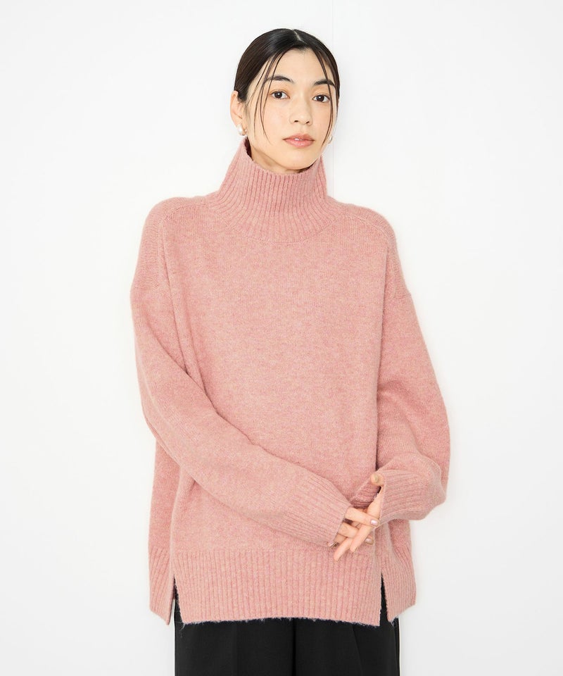 Idnes ヤクライクタートルネックニット レディース商品画像-4