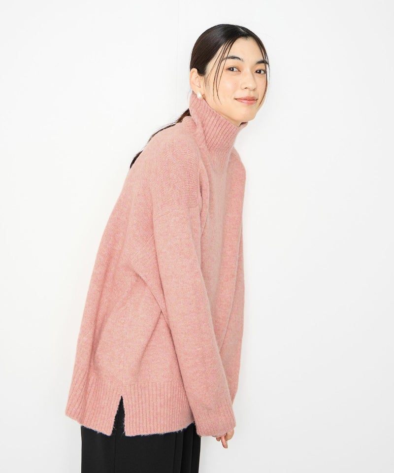 [期間限定knit]Idnes  ヤクライクタートルネックニット レディース商品画像-6