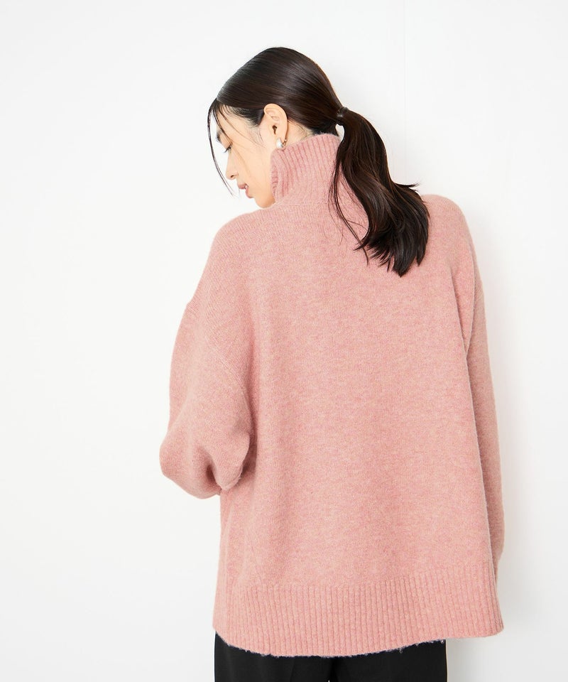 [期間限定knit]Idnes  ヤクライクタートルネックニット レディース商品画像-7