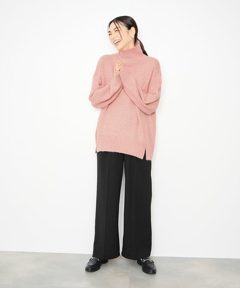 [期間限定knit]Idnes  ヤクライクタートルネックニット レディース商品画像-8