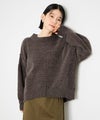 [期間限定knit]Idnes  モールハイネックニットプルオーバー レディース商品サムネイル-1