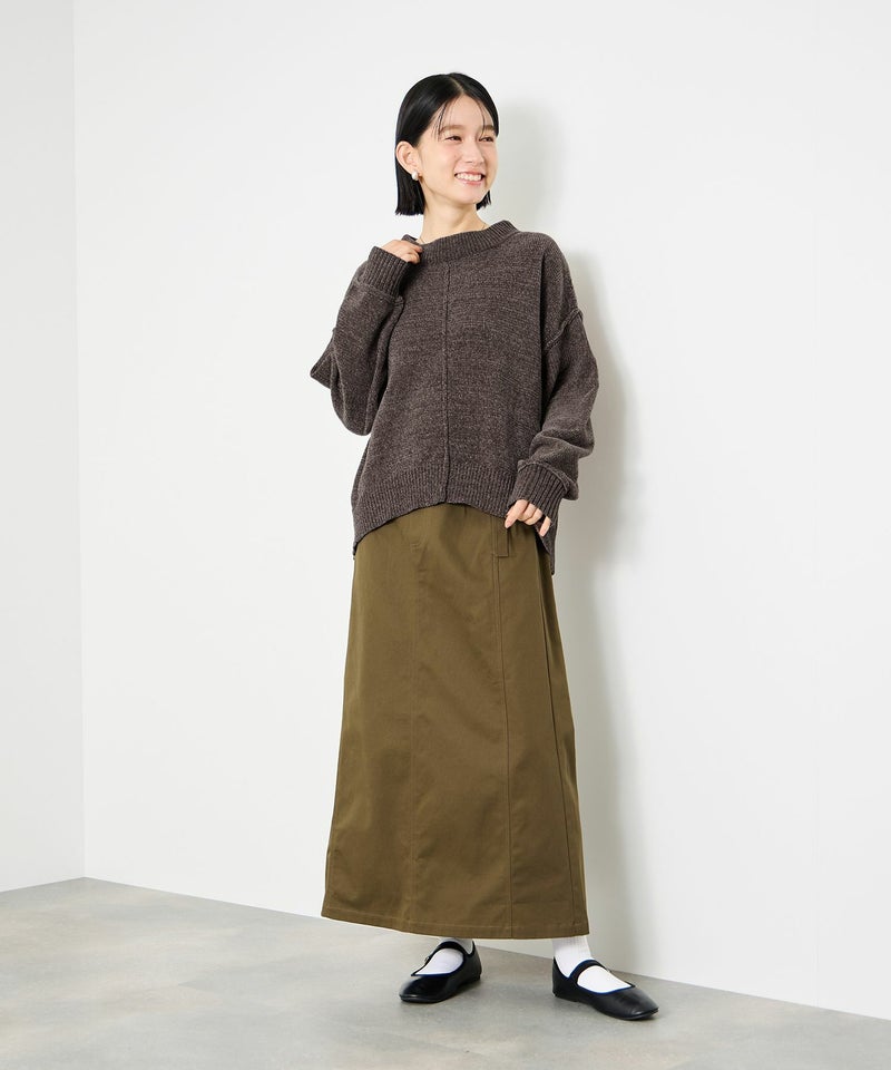 [期間限定knit]Idnes  モールハイネックニットプルオーバー レディース商品画像-9