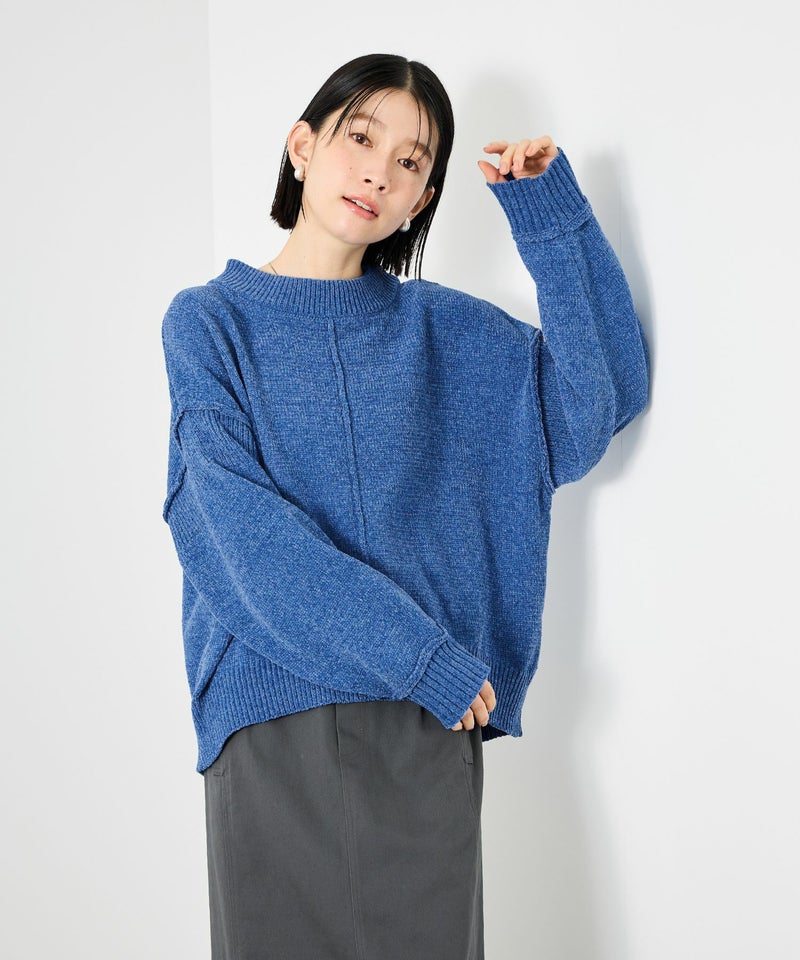[期間限定knit]Idnes  モールハイネックニットプルオーバー レディース商品画像-10