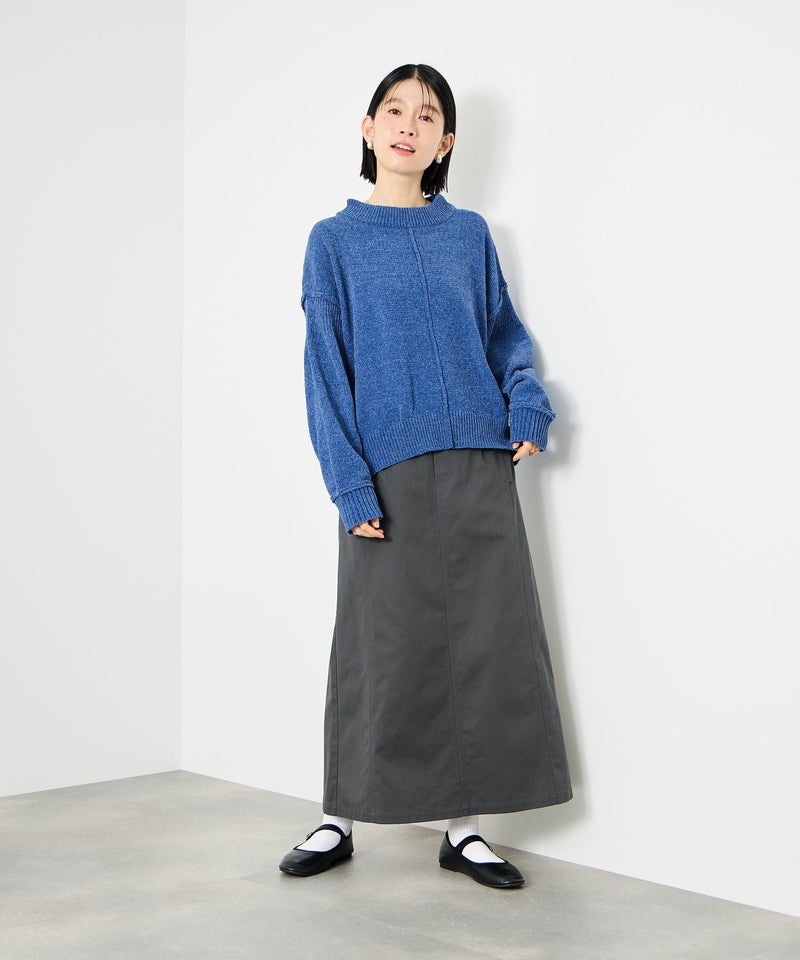 [期間限定knit]Idnes  モールハイネックニットプルオーバー レディース商品画像-11