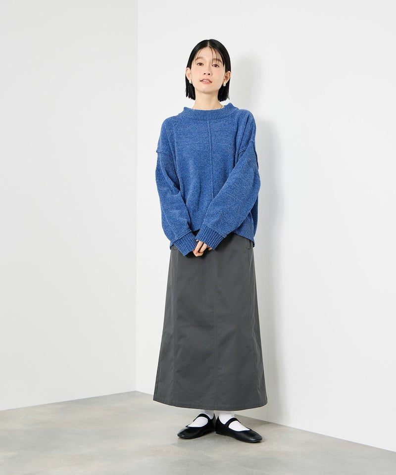 [期間限定knit]Idnes  モールハイネックニットプルオーバー レディース商品画像-12