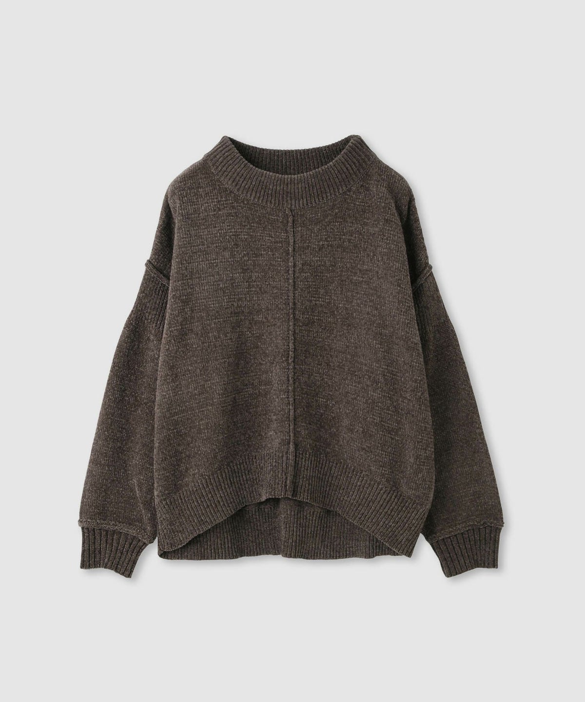 Idnes モールハイネックニットプルオーバー レディース