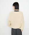 [期間限定knit]Idnes  Vネック畦ボリュームスリーブカーディガン レディース商品サムネイル-6