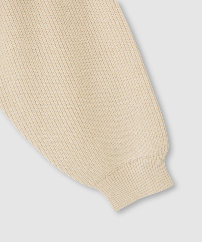 [期間限定knit]Idnes  Vネック畦ボリュームスリーブカーディガン レディース商品画像-22