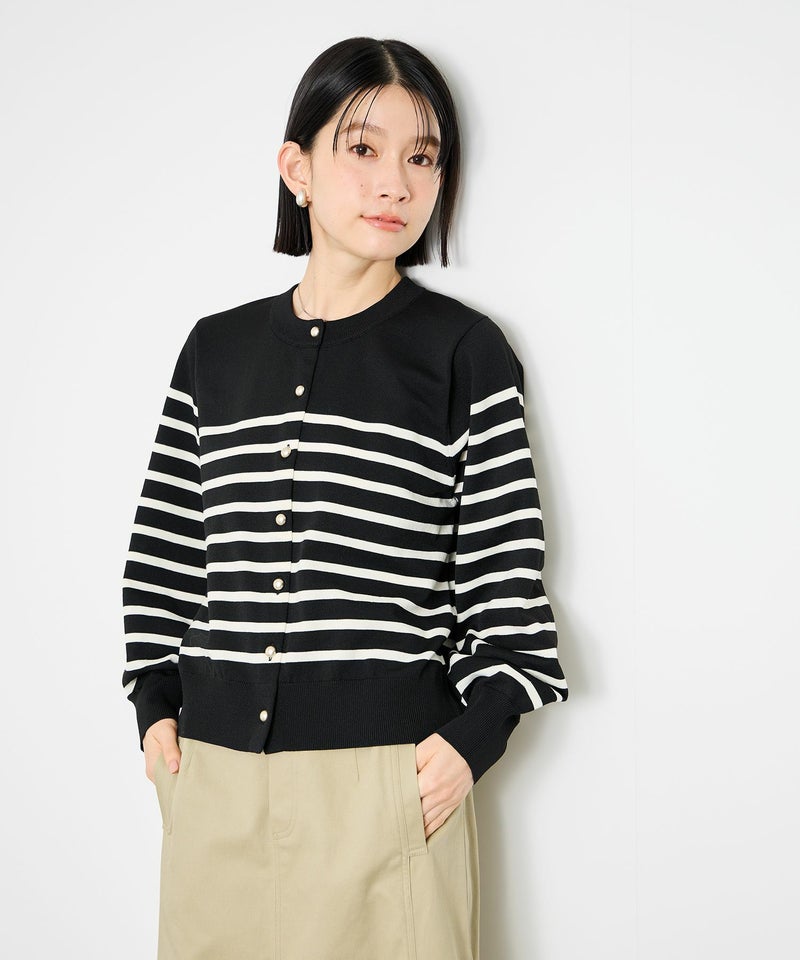 [期間限定knit]Idnes  ボリュームスリーブカーディガン レディース商品画像-1