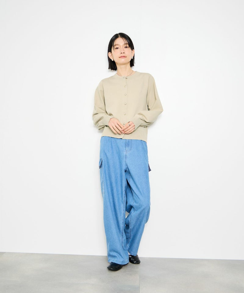 [期間限定knit]Idnes  ボリュームスリーブカーディガン レディース商品画像-13