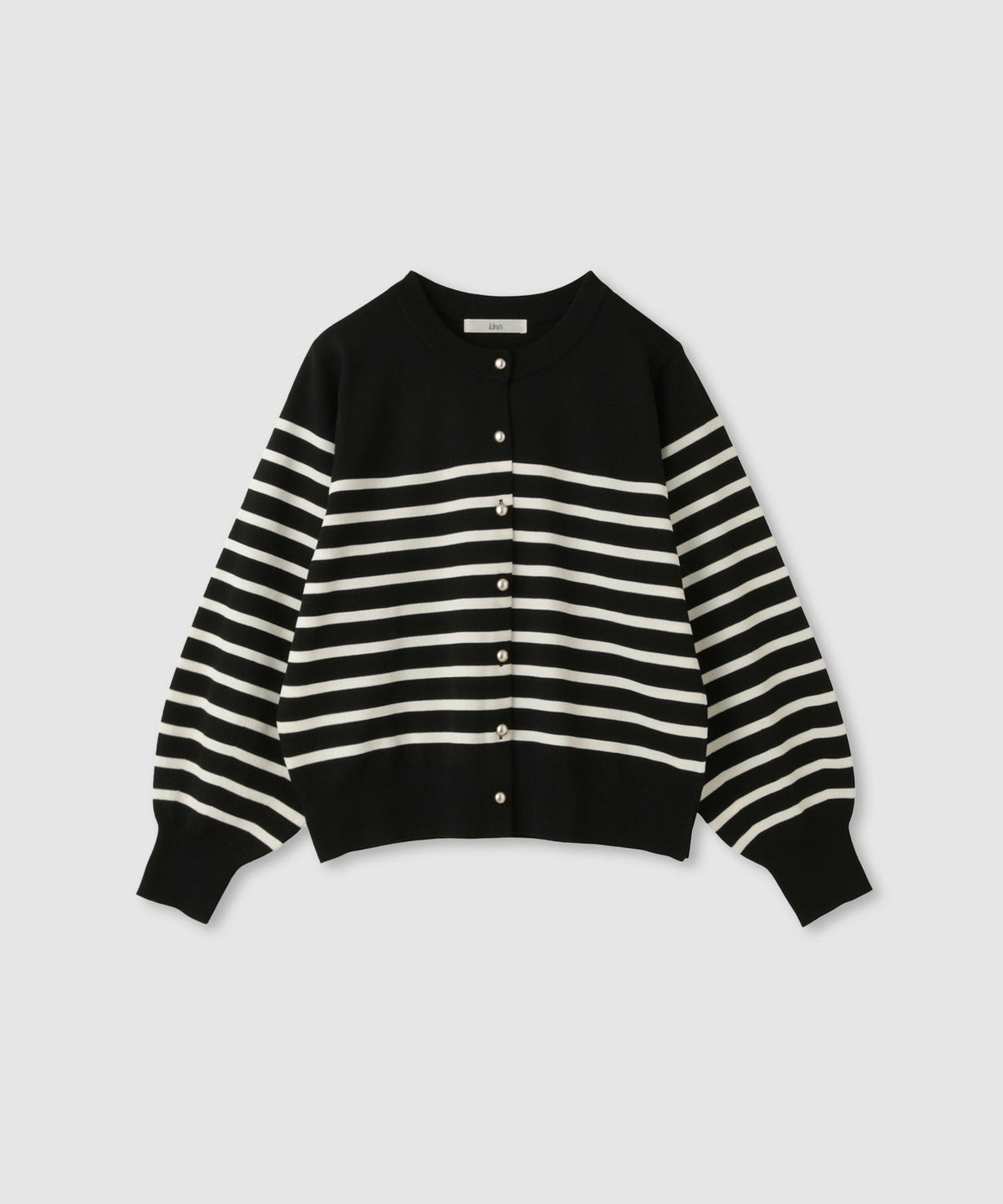 Idnes ボリュームスリーブカーディガン レディース