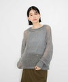 [期間限定knit]Idnes  ラメメッシュニットプルオーバー レディース商品サムネイル-1