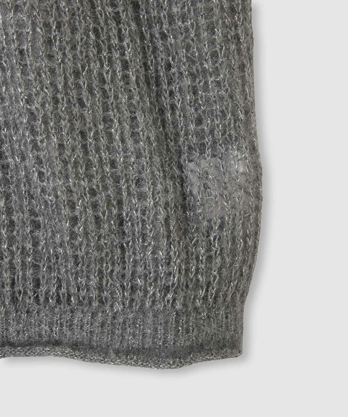 Idnes ラメメッシュニットプルオーバー レディース