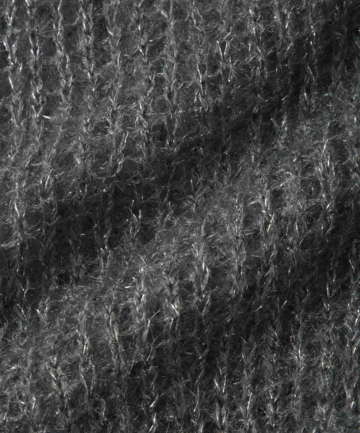 Idnes ラメメッシュニットプルオーバー レディース