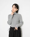 Idnes ボーダーリブタートルネックニット レディース商品サムネイル-4
