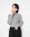 Idnes ボーダーリブタートルネックニット レディース商品サムネイル-5
