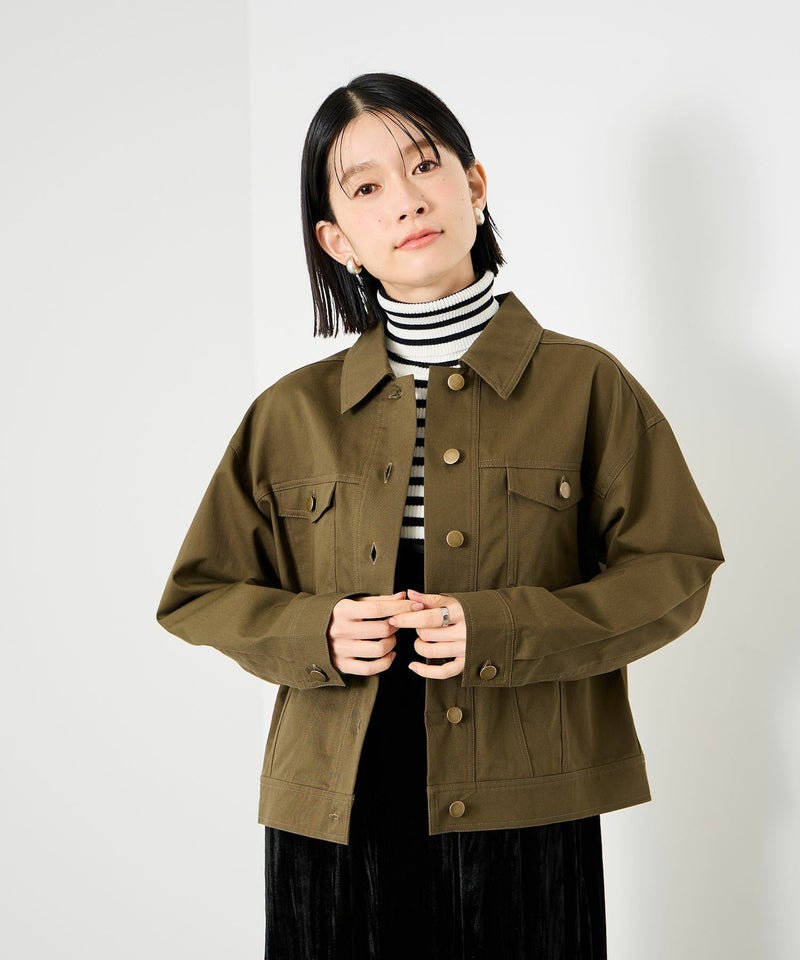 Idnes ボーダーリブタートルネックニット レディース商品画像-14