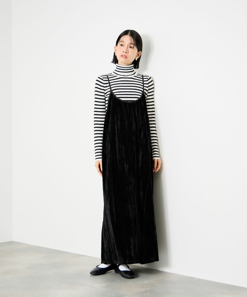 Idnes ボーダーリブタートルネックニット レディース商品画像-17