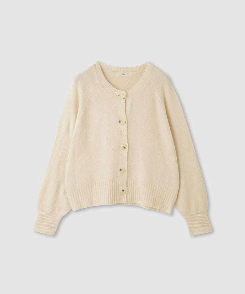 [期間限定knit]Idnes ヤクライククルーカーディガン レディース商品画像-17