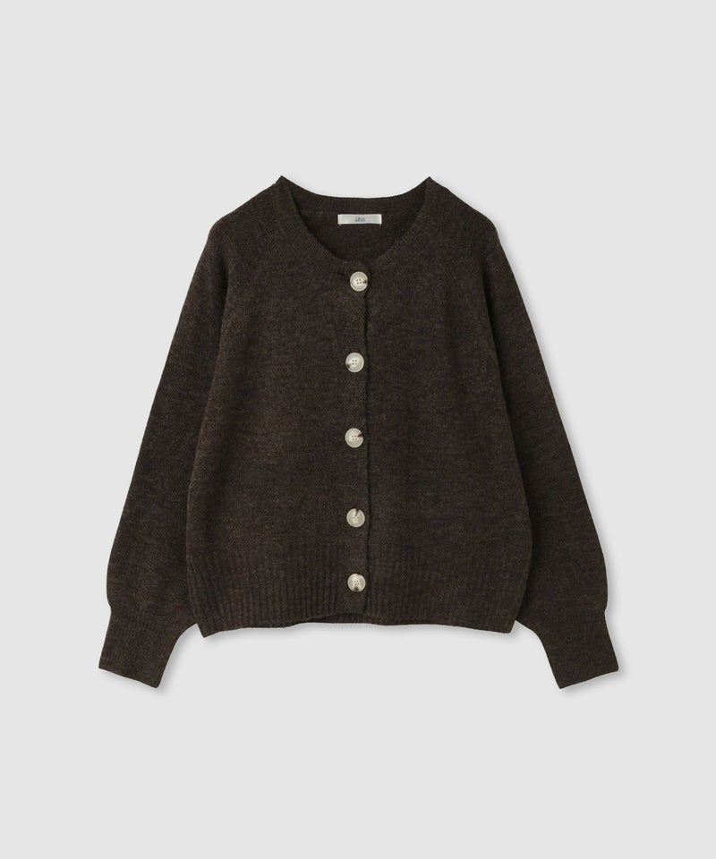 [期間限定knit]Idnes ヤクライククルーカーディガン レディース商品画像-19