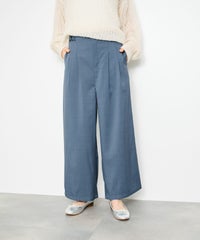 Idnes サイドバックルクロップドパンツ レディース