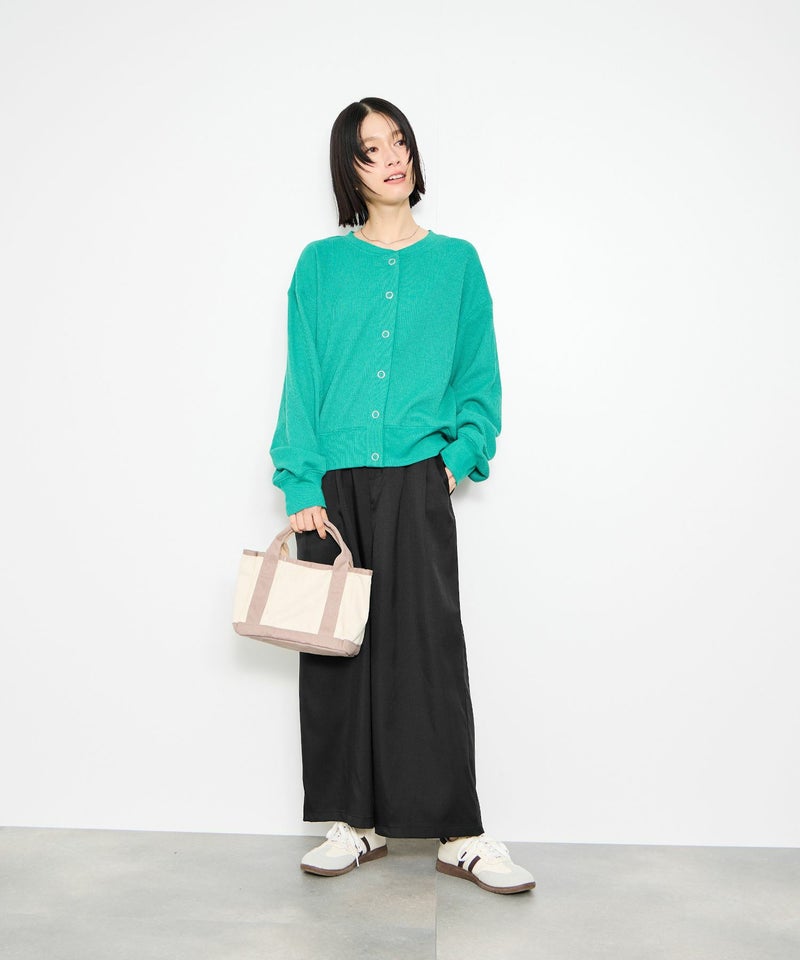 Idnes サイドバックルクロップドパンツ レディース商品画像-12