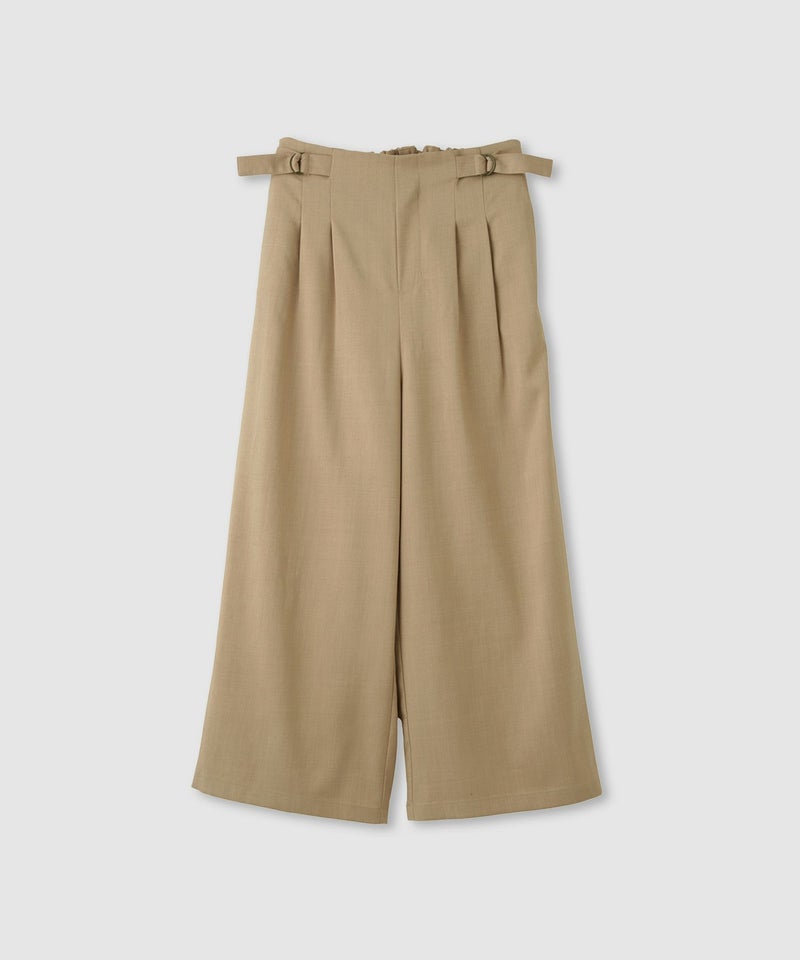 Idnes サイドバックルクロップドパンツ レディース商品画像-17