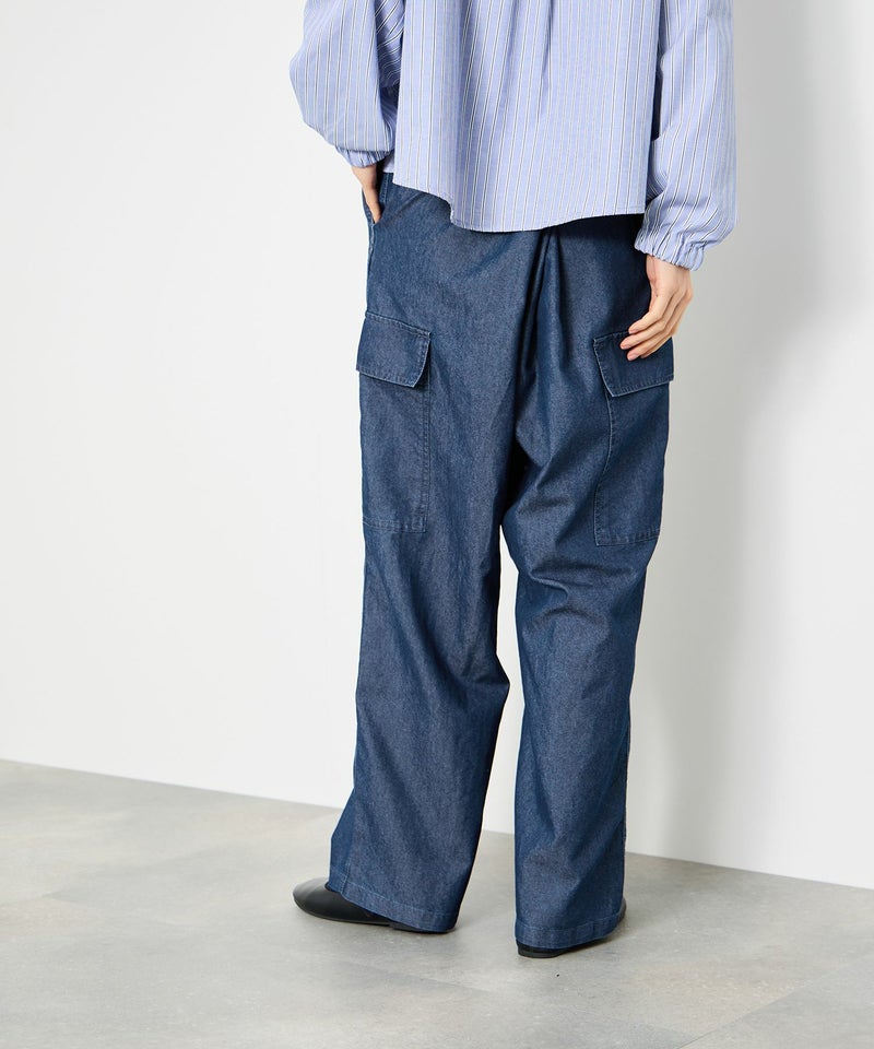 Idnes デニムカーゴパンツ レディース商品画像-4