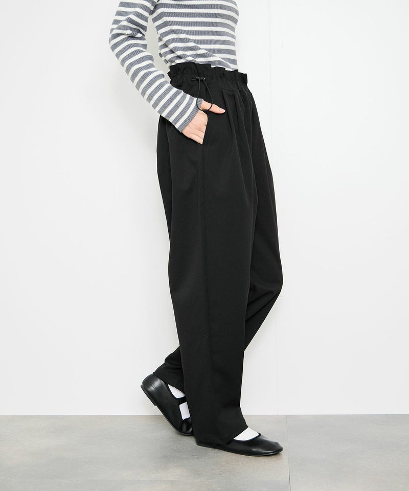 Idnes  ギャバドロストテーパードパンツ レディース商品画像-11