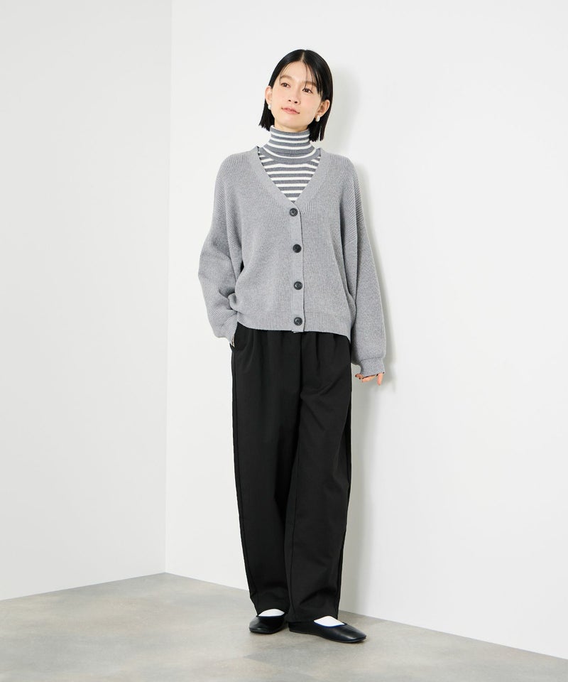 Idnes ギャバドロストテーパードパンツ レディース商品画像-15