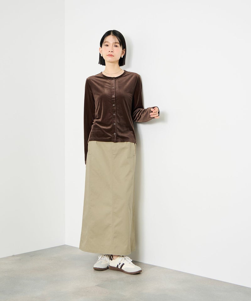 Idnes ライトワークAラインロングスカート レディース商品画像-21