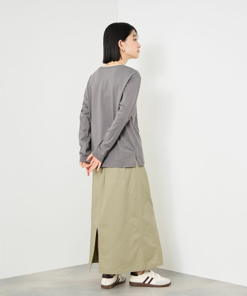 Idnes ライトワークAラインロングスカート レディース商品画像-25