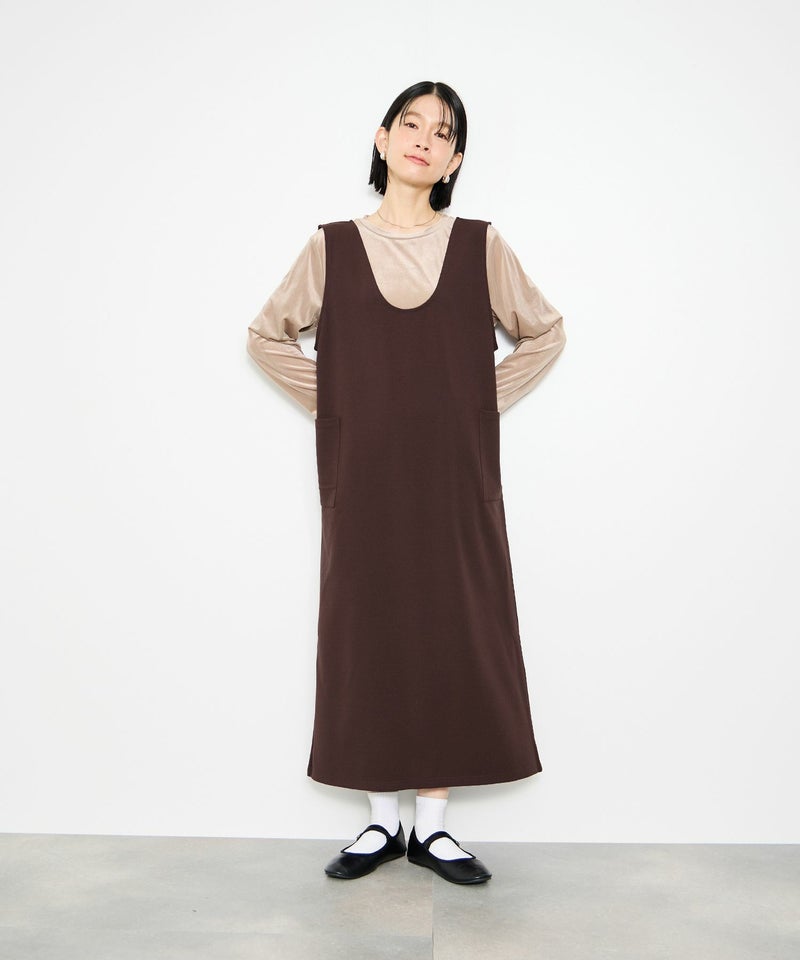 Idnes 2WAYカットジョーゼットジャンパースカート レディース商品画像-3