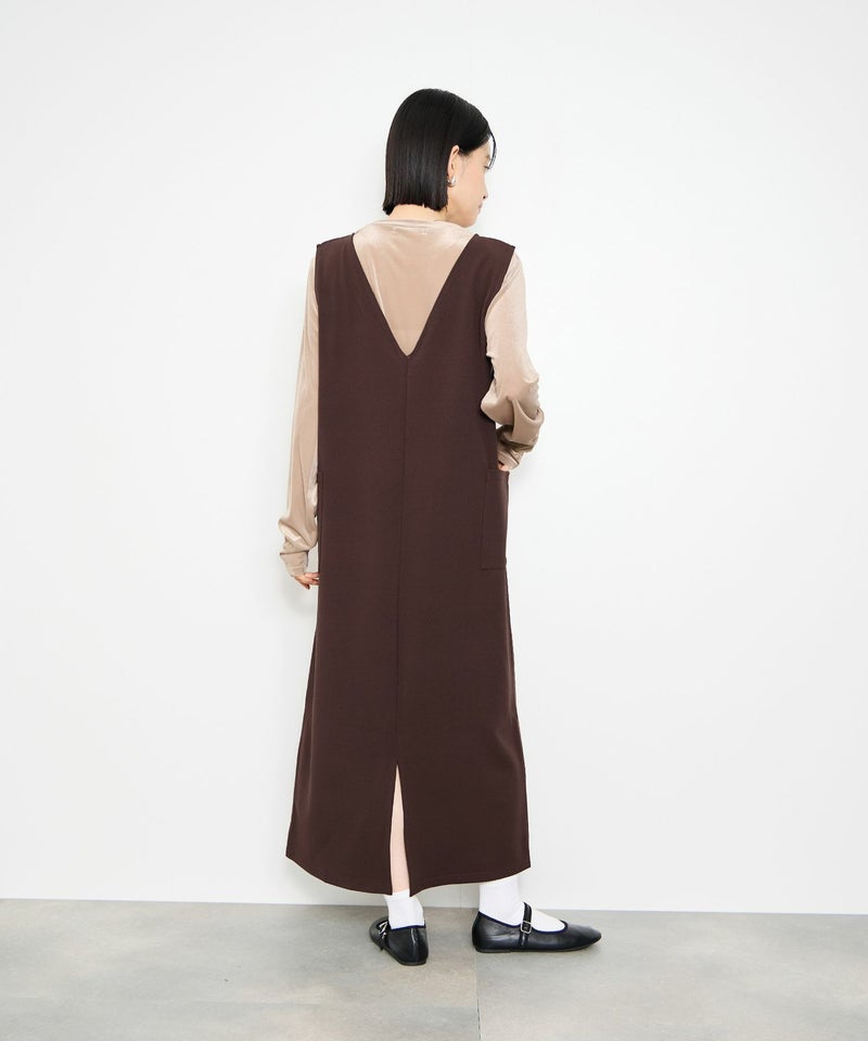 Idnes  2WAYカットジョーゼットジャンパースカート レディース商品画像-5