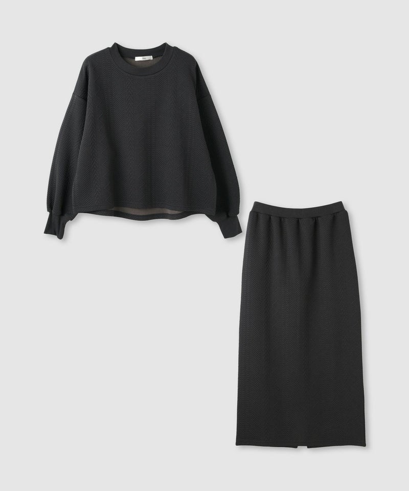 Idnes ジャガード柄セットアップ レディース商品画像-2