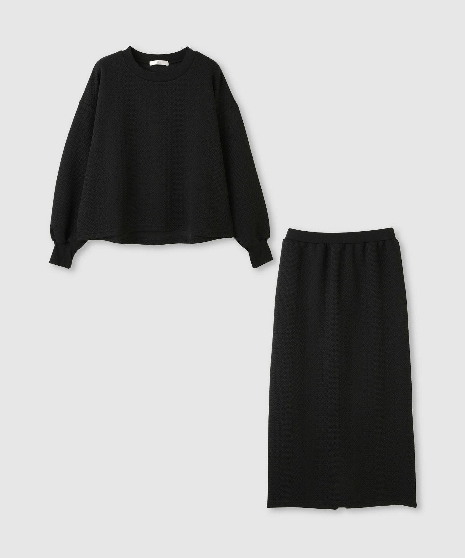 Idnes ジャガード柄セットアップ レディース