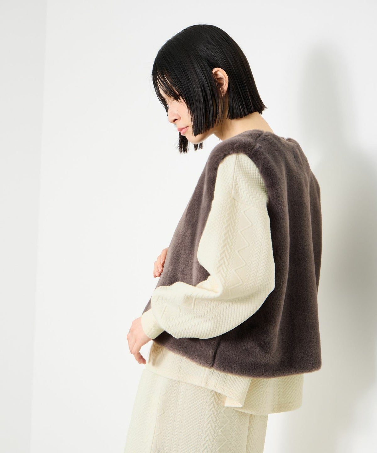 Idnes ジャガード柄セットアップ レディース