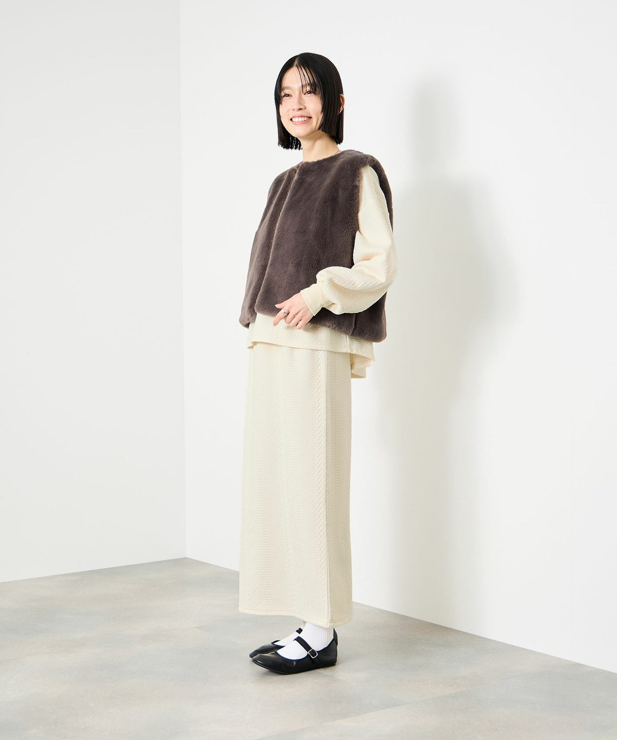 Idnes ジャガード柄セットアップ レディース