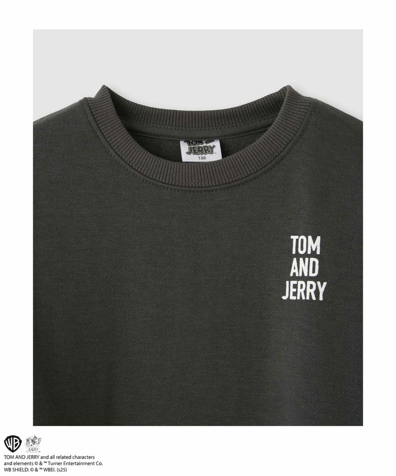 Tom and Jerry 裏起毛前後プリントトレーナー キッズ商品画像-3