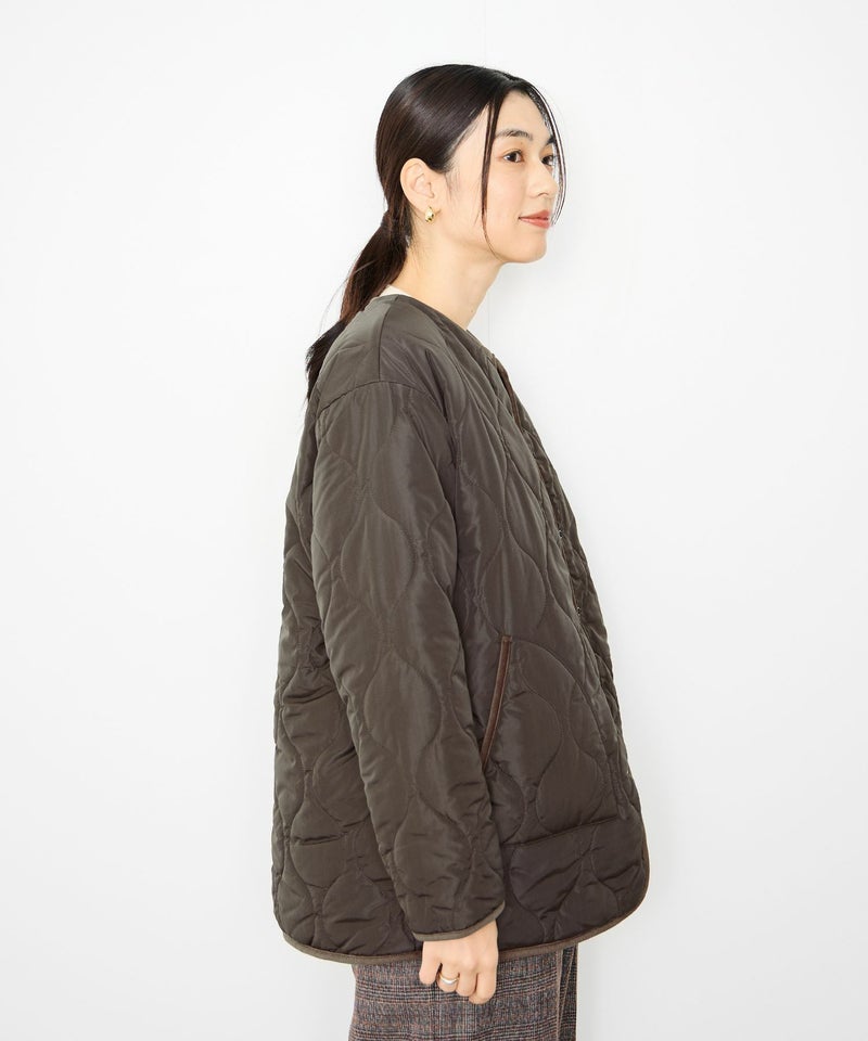 Idnes リバーシブルキルトジャケット レディース商品画像-5